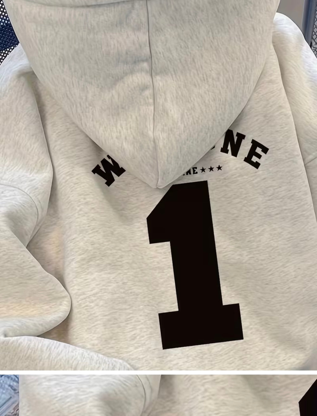 Men’s cordless hoodie sweatershirt, Autumn/winter style loose fit versatile high street outerwear