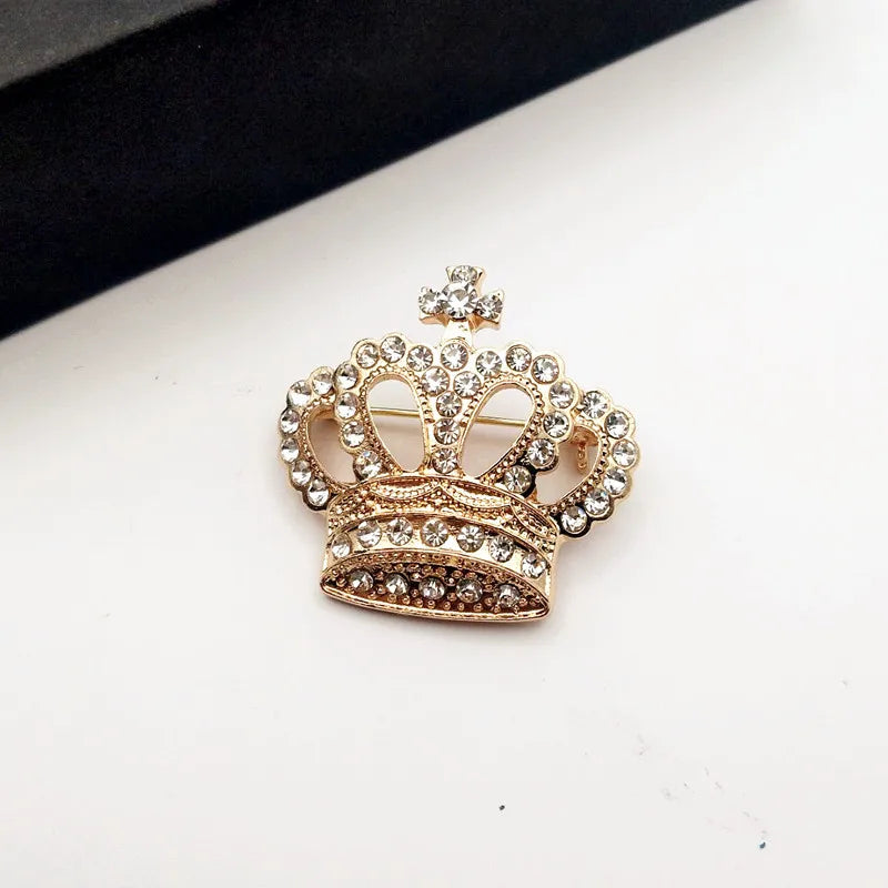 Rhinestone Crown Brooch Pin Men's Brooches Jewelry Garment Accessories , Ideal choice for Gifts