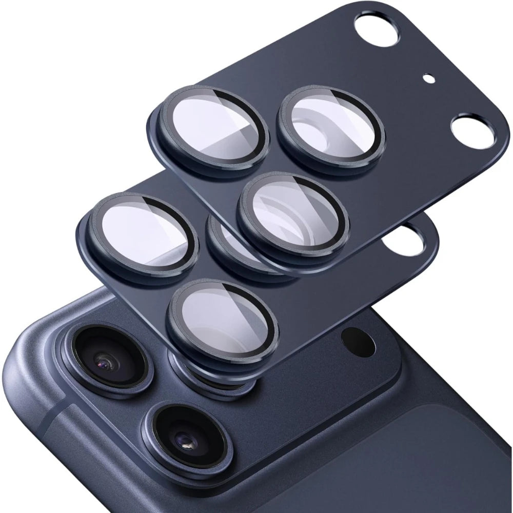 NNBILI 2Pcs For IPhone 17 Pro Max Camera Lens Protector - Premium 9H Tempered Glass With Strong Adsorption Case-Friendly Design