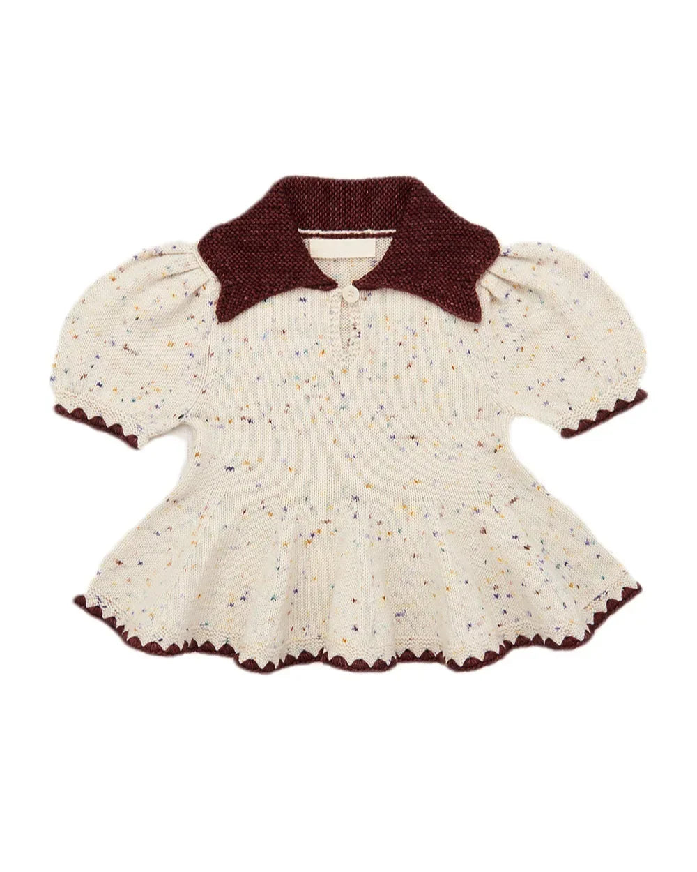 Children's sweater 2025 MP Autumn/Winter retro pastoral style baby girls warm pullover knitted cardigan half skirt set