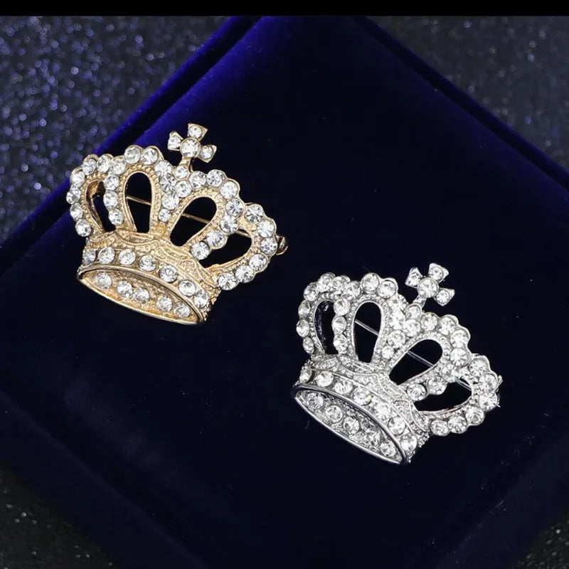 Rhinestone Crown Brooch Pin Men's Brooches Jewelry Garment Accessories , Ideal choice for Gifts