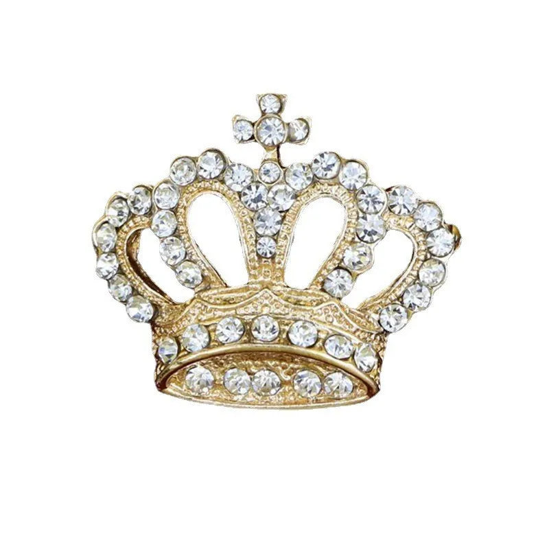 Rhinestone Crown Brooch Pin Men's Brooches Jewelry Garment Accessories , Ideal choice for Gifts