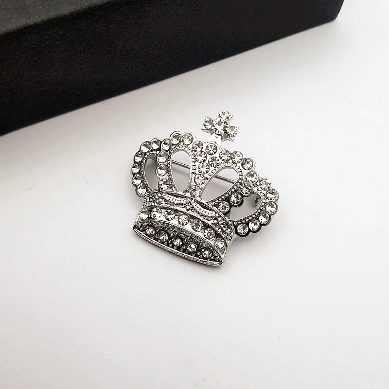 Rhinestone Crown Brooch Pin Men's Brooches Jewelry Garment Accessories , Ideal choice for Gifts