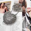 Luxury Rhinestones Ladies Evening Bag Mini Heart Shape Shoulder Bag
