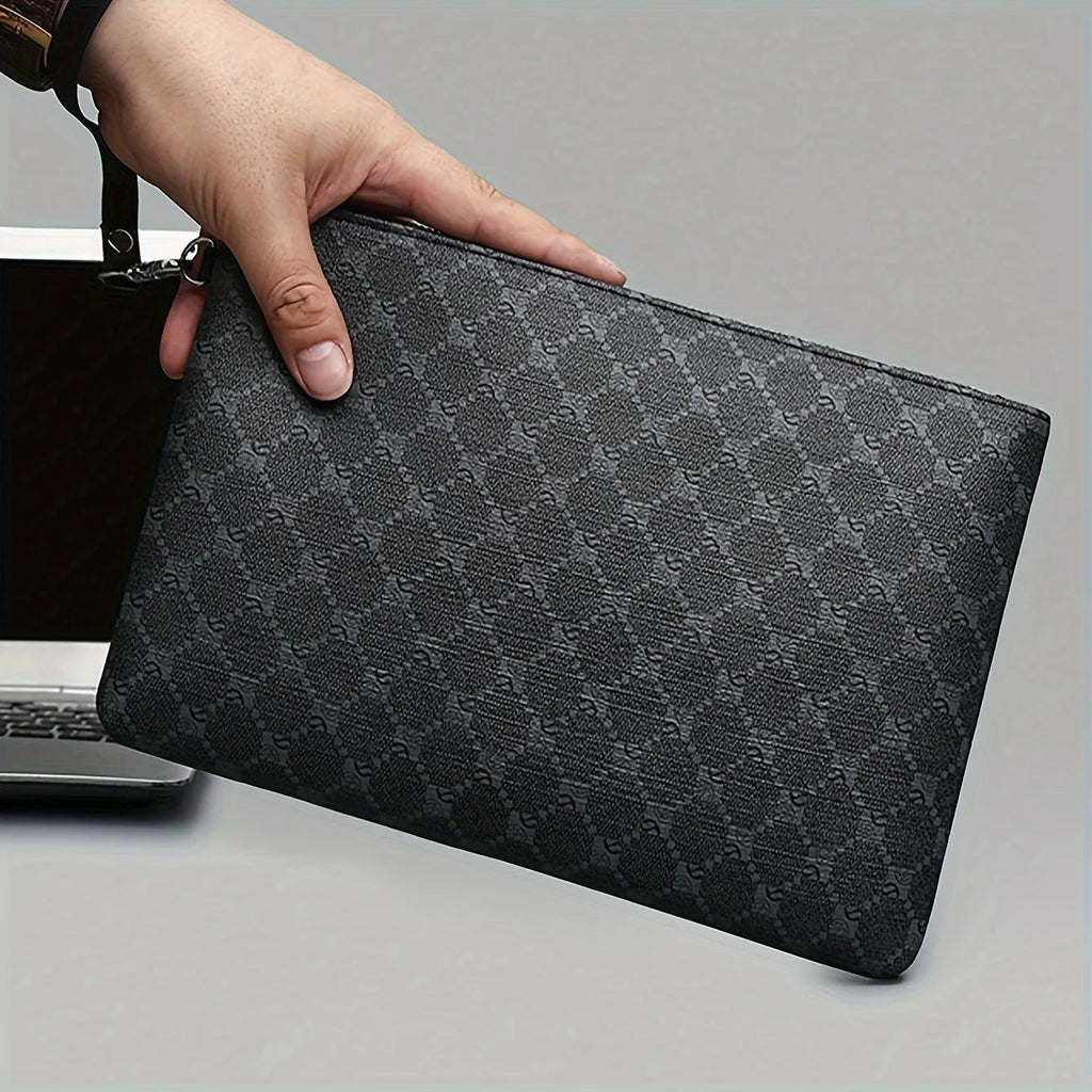 Fashion Men's Clutch Bag Business Large Wallet Wrist Bag