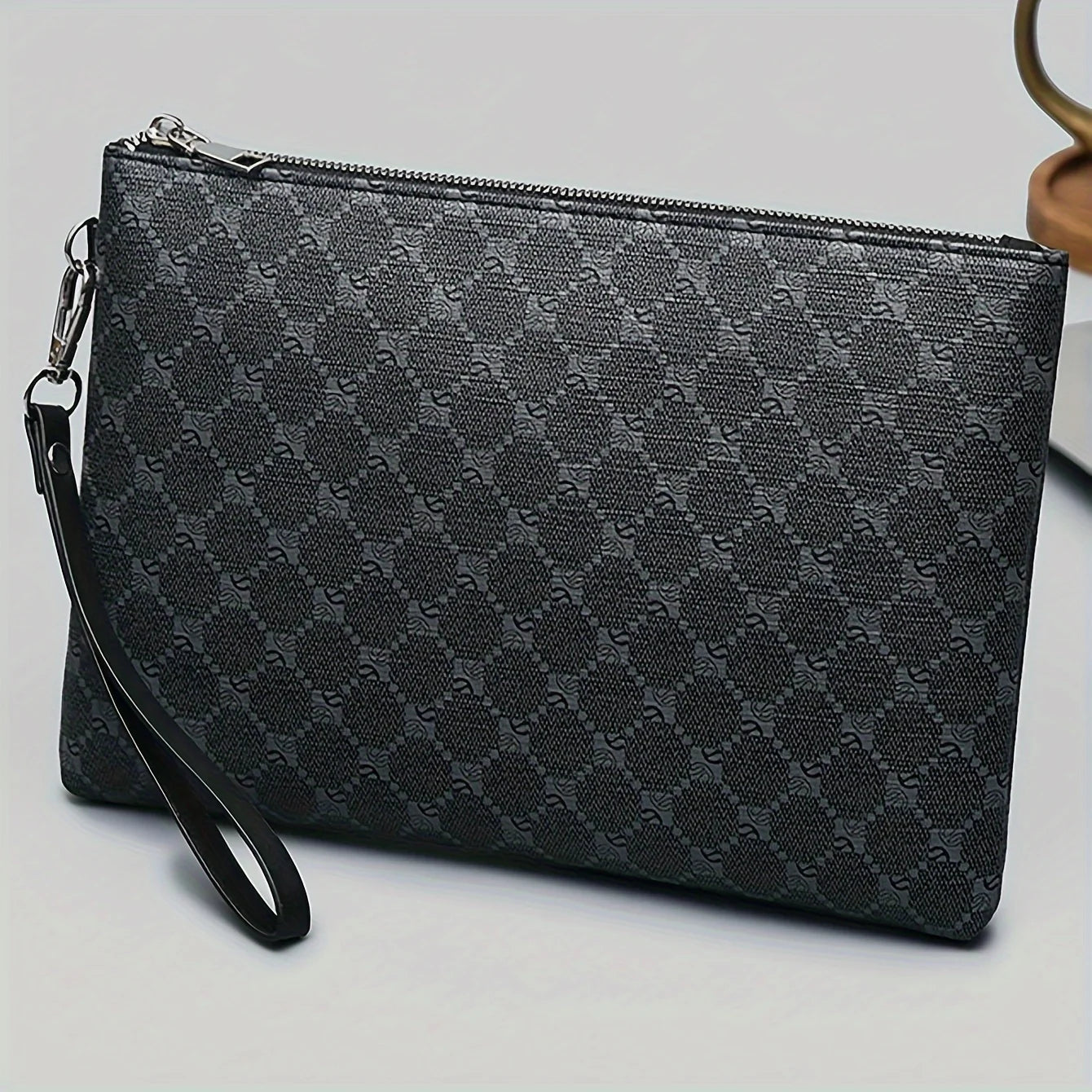 Fashion Men's Clutch Bag Business Large Wallet Wrist Bag