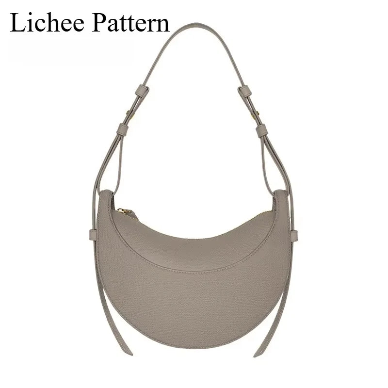 2026 light luxury crescent bag with niche design, single shoulder crossbody bag